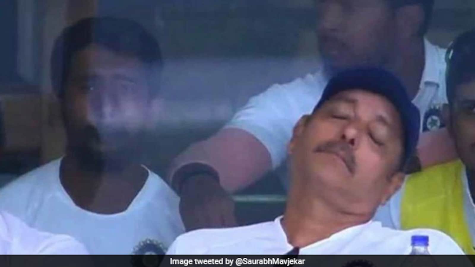 Find Ravi Meme Ravi Shastri Napping During A Match Is Now Twitter's Favourite Meme