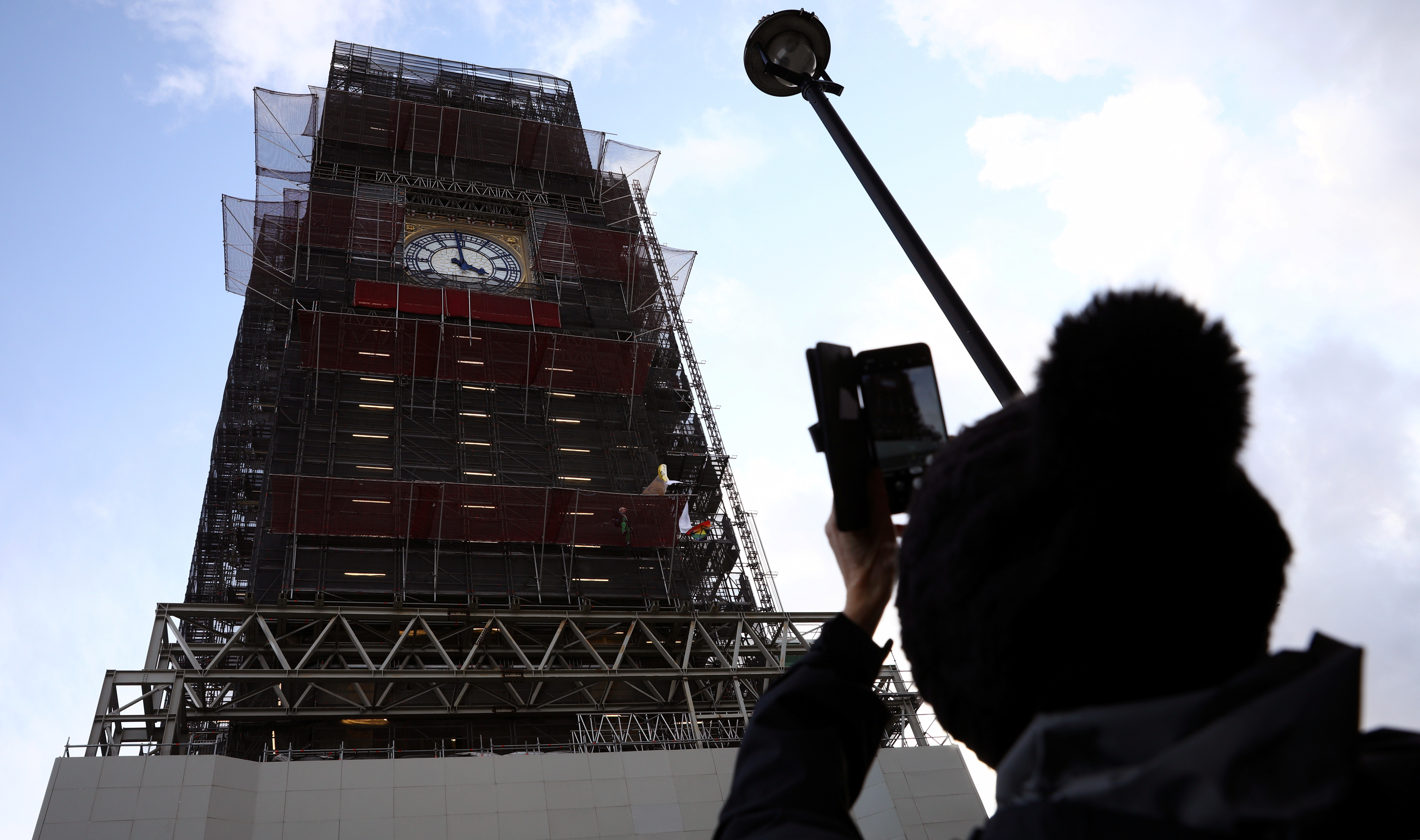 Climate Protester Scales London's Big Ben On Final Day Of Action