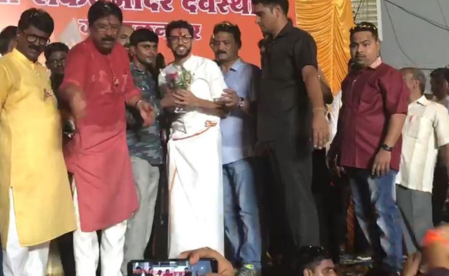 Maharashtra Elections 2019: After PM, Shiv Sena's Aaditya Thackeray Seen In <i>Veshti</i> While Campaigning
