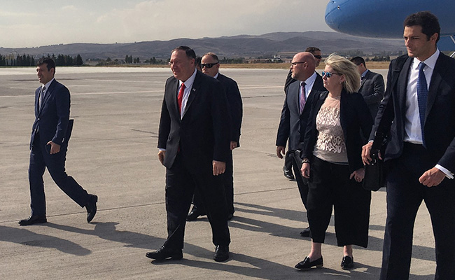 US Secretary Of State, Mike Pence Arrives In Ankara To Seek Syria Ceasefire
