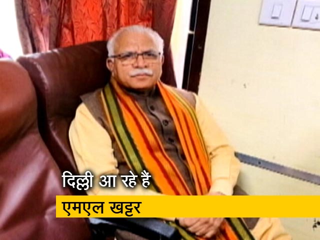 दिल्ली आ रहे हैं एमएल खट्टर