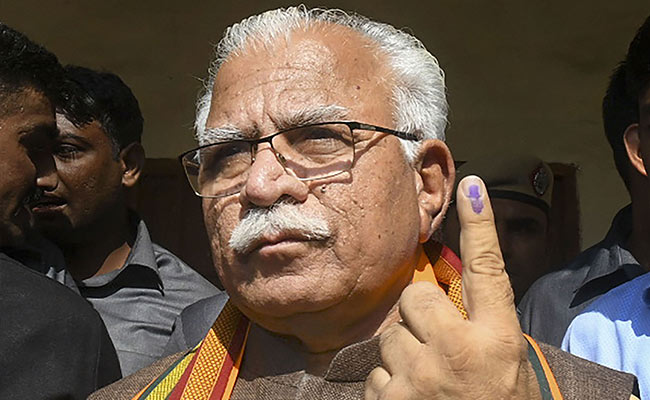 Haryana Election 2019: Sweep For BJP's Manohar Lal Khattar In Haryana, Exit Polls Show
