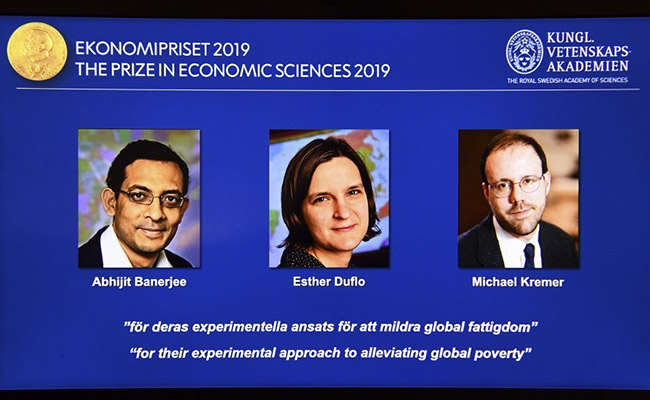 Economics Nobel For India-Born Abhijit Banerjee, Esther Duflo, Michael Kremer