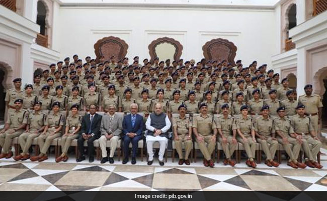 Home Minister Interacts With Probationers Of Indian Police Service 2018 Batch