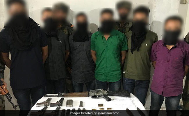 6 Bodoland Militants Caught In Assam; M16 Rifle, Other Weapons Recovered