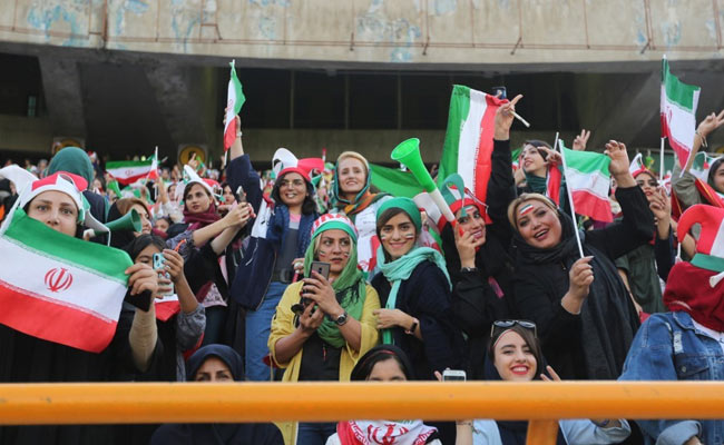 Thousands Of Iran Women Watch Football Match For First Time