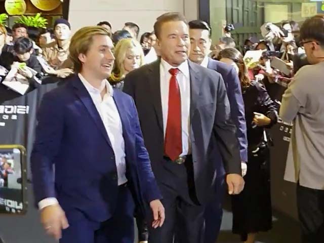 Black Carpet Action Of Arnold Schwarzenegger's <i>Terminator: Dark Fate</i>