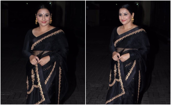 Vidya Balan Gives Us Reasons To Glam Up In A Black <i>Saree</i>