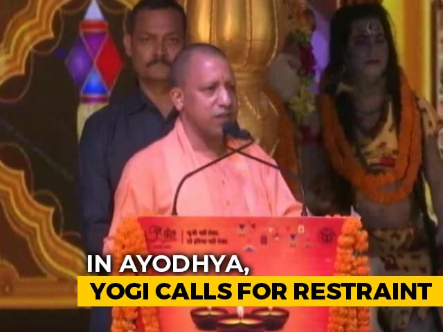 In Ayodhya On Diwali Eve, Yogi Adityanath's Nudge For Restraint