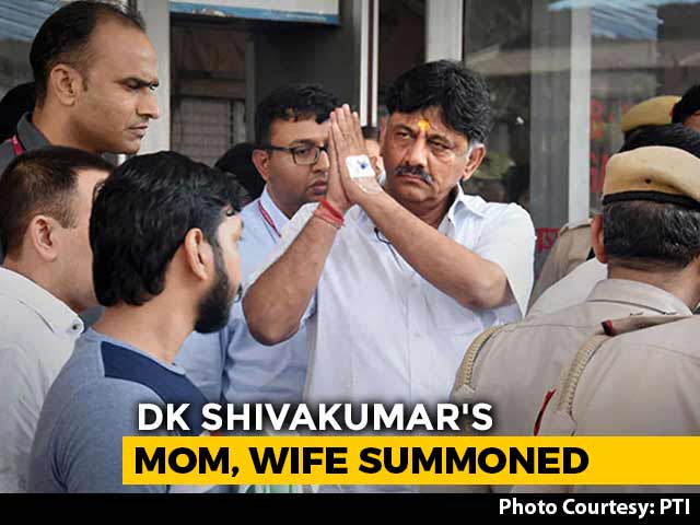 Enforcement Directorate Summons DK Shivakumar's Mother, Wife