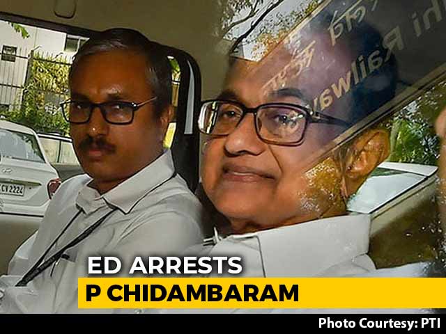 P Chidambaram Arrested By Probe Agency After Questioning At Tihar Jail