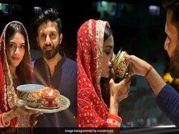 नुसरत जहां ने पति के हाथों पानी पीकर पूरा किया करवा चौथ का व्रत, देखें Viral Photos नुसरत जहां ने पति के हाथों पानी पीकर पूरा किया करवा चौथ का व्रत, देखें Viral Photos