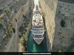Cruise Ship Becomes Largest Vessel To Sail Through Narrow Corinth Canal Cruise Ship Becomes Largest Vessel To Sail Through Narrow Corinth Canal