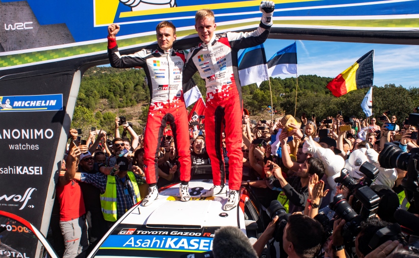 WRC 2019: Ott Tanak Wins Maiden WRC Title After Thrilling Finish In Spain
