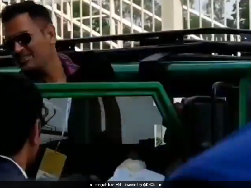 MS Dhoni Chants Break Out As Former India Captain Leaves Stadium In Ranchi. Watch