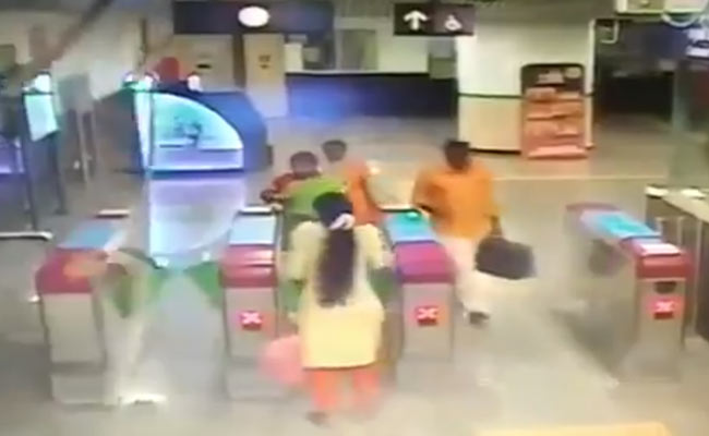 Close Shave For 4 As Part Of Ceiling At Bengaluru Metro Station Falls