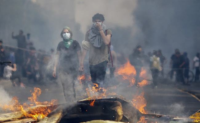 Metro Stations Burned, Buses Set On Fire In Chile's Worst Riots In Years