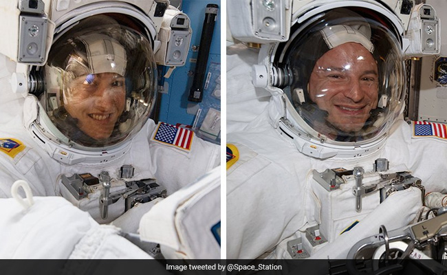 US Astronauts Complete 1st Of 5 Power Upgrade Spacewalks