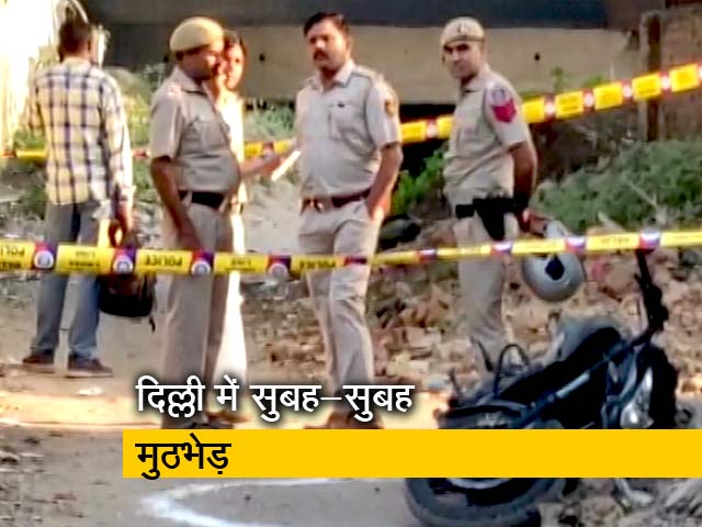 दिल्ली के कनॉट प्लेस में हुई मुठभेड़ में दो बदमाश गिरफ्तार