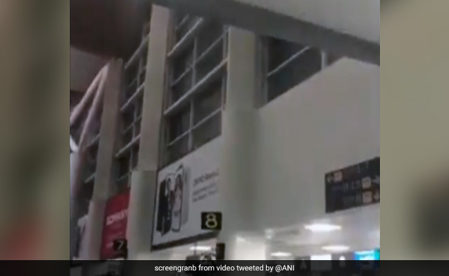 Watch: Water Leakage At Delhi Airport As Heavy Rain Delays Flights