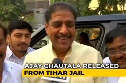 Ahead of Son Dushyant Chautala's Oath, Ajay Chautala Walks Out Of Tihar Ahead of Son Dushyant Chautala's Oath, Ajay Chautala Walks Out Of Tihar