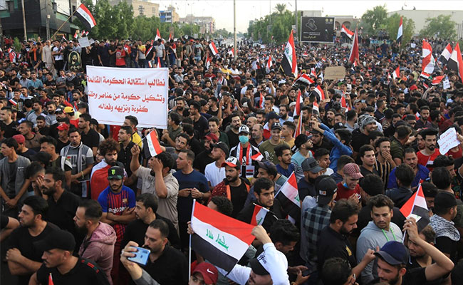 Over 40 Killed By Gunshots, Tear Gas Canisters In Renewed Iraq Protests