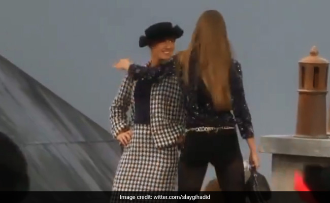 Model Gigi Hadid Stops Woman Who Gatecrashed Chanel Paris Fashion Week