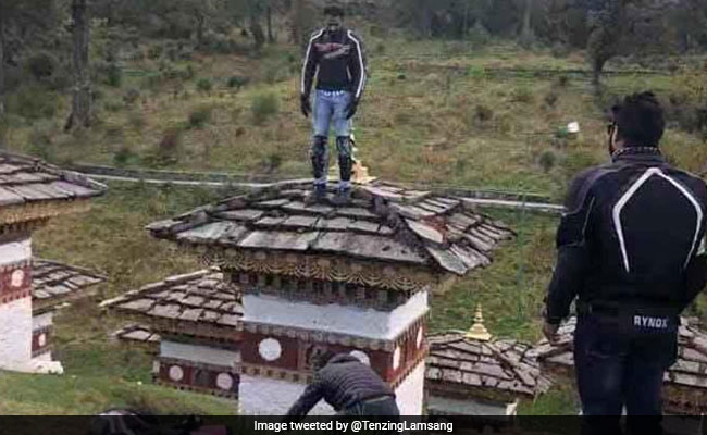 Indian Tourist On Camera Climbing Stupa In Bhutan Sparks Anger