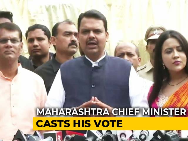 Festival Of Democracy": Devendra Fadnavis Votes With His Family