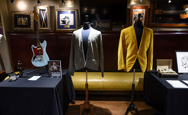 Kurt Cobain's Unwashed, Cigarette-Burned Cardigan Fetches $334,000