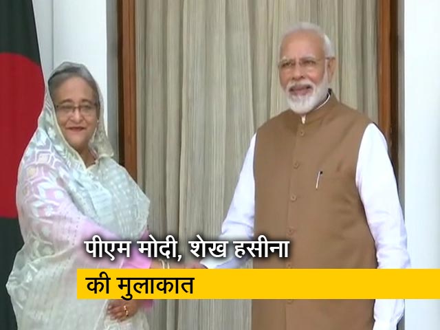 पीएम मोदी और शेख हसीना के बीच हुई मुलाकात, NRC पर चिंतित नहीं बांग्लादेश