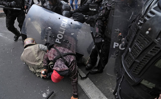 Clashes As Ecuador President Declares State Of Emergency "To Avoid Chaos"