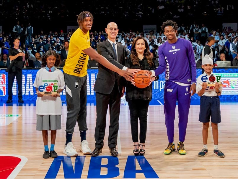 Sacramento Kings vs Indiana Pacers: Nita Ambani Presents Ceremonial "Match Ball" Ahead Of First-Ever NBA Game In India - Watch