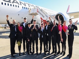 "Historic Moment": World's Longest Flight Arrives In Sydney From New York "Historic Moment": World's Longest Flight Arrives In Sydney From New York