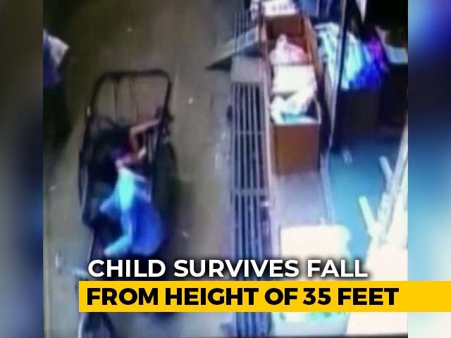 Watch: 3-Year-Old Madhya Pradesh Boy Survives 35-Foot Fall Onto Rickshaw