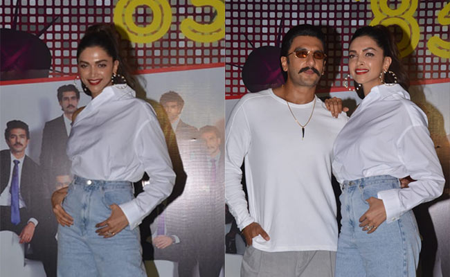 Deepika Padukone Amps Up The Blue Jeans And White Shirt Look