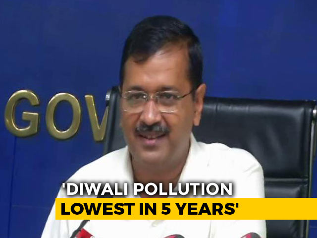 "Diwali Pollution Lowest In 5 Years," Says Arvind Kejriwal