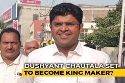 Dushyant Chautala Looks To Play 'Kingmaker' In Hung Haryana Assembly Dushyant Chautala Looks To Play 'Kingmaker' In Hung Haryana Assembly