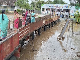 Annoyed With Muddy Water, Maharashtra Villagers Build A "Bridge" To Vote Annoyed With Muddy Water, Maharashtra Villagers Build A "Bridge" To Vote