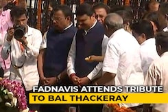 Devendra Fadnavis At Bal Thackeray Memorial Event Amid BJP-Sena Rift Devendra Fadnavis At Bal Thackeray Memorial Event Amid BJP-Sena Rift