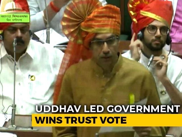 Uddhav Thackeray Government Sails Through Trust Vote After BJP Walkout