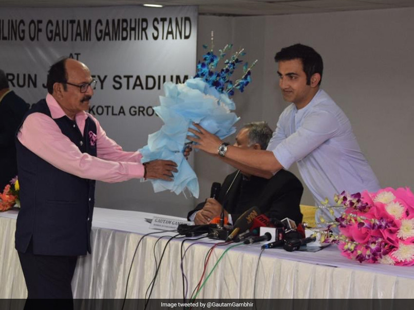 Gautam Gambhir Questions Rajat Sharma For Delay In Unveiling Stand Named After Him