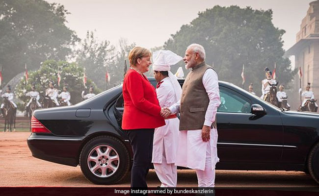 Angela Merkel In India Highlights: German Chancellor Meets E-Rickshaw Operators In Delhi
