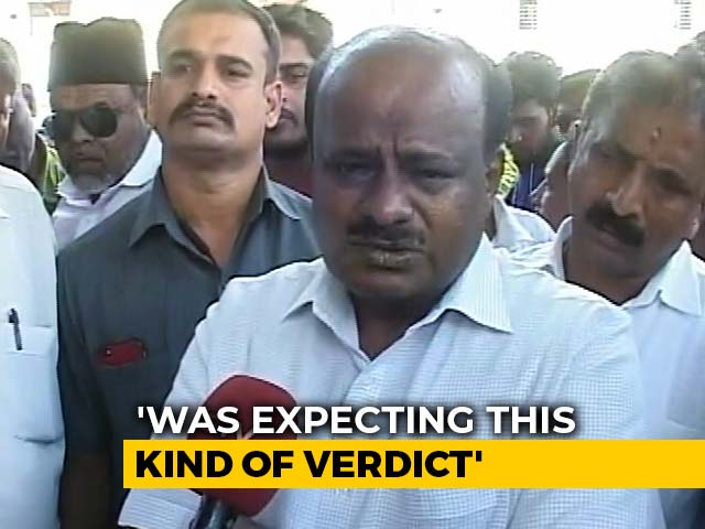 Disappointed By Verdict On Disqualified Karnataka MLAs: HD Kumaraswamy