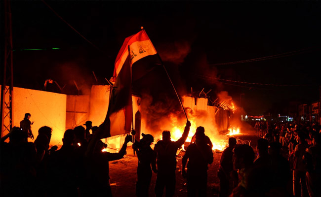 Iraq Crackdown Kills Nearly 40 After Iran Mission Torched