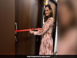 Evelyn Sharma, Who Recently Got Engaged, Cuts Ribbon To Her New Mumbai Flat Evelyn Sharma, Who Recently Got Engaged, Cuts Ribbon To Her New Mumbai Flat