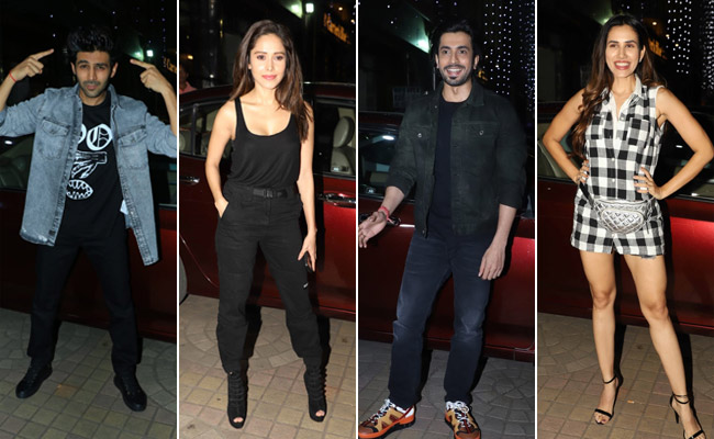 <I>Pyaar Ka Punchnama</i> Reunion At <I>Ujda Chaman</i> Screening: Kartik Aaryan, Nushrat Bharucha, Sonnalli Seygall Cheer For Sunny Singh