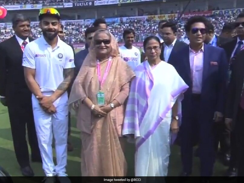 Ind Vs Ban Pink Ball Test Virat Kohli And Team India Met Bangladesh PM Sheikh Hasina Ind Vs Ban Pink Ball Test Virat Kohli And Team India Met Bangladesh PM Sheikh Hasina