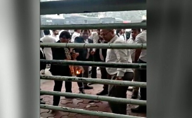 Unruly Lawyers On Camera In Delhi Court Clash. Woman Cop Alleges Assault
