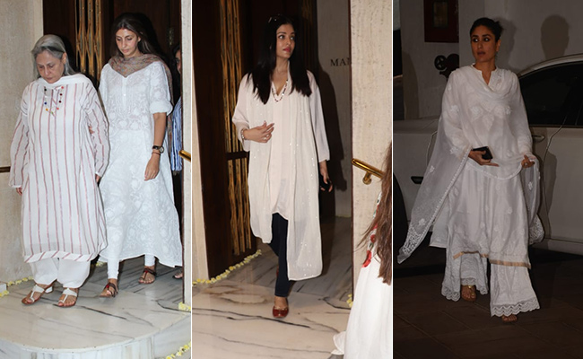 The Bachchans, The Kapoors And Other Celebs Visit Manish Malhotra After His Father's Death